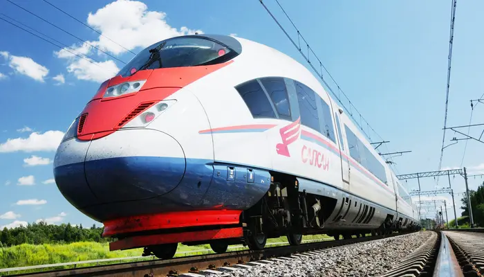 How powerful is a bullet train engine compared to Rajdhani trains?