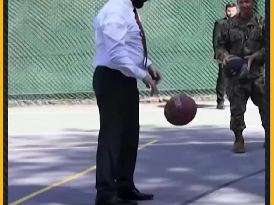 Syria's Sharaa Plays Basketball With US Military Personnel Ahead of Trump Meeting