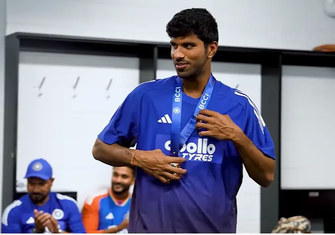 WATCH | Washington Sundar wins Impact Player award after India clinch T20I series against Australia