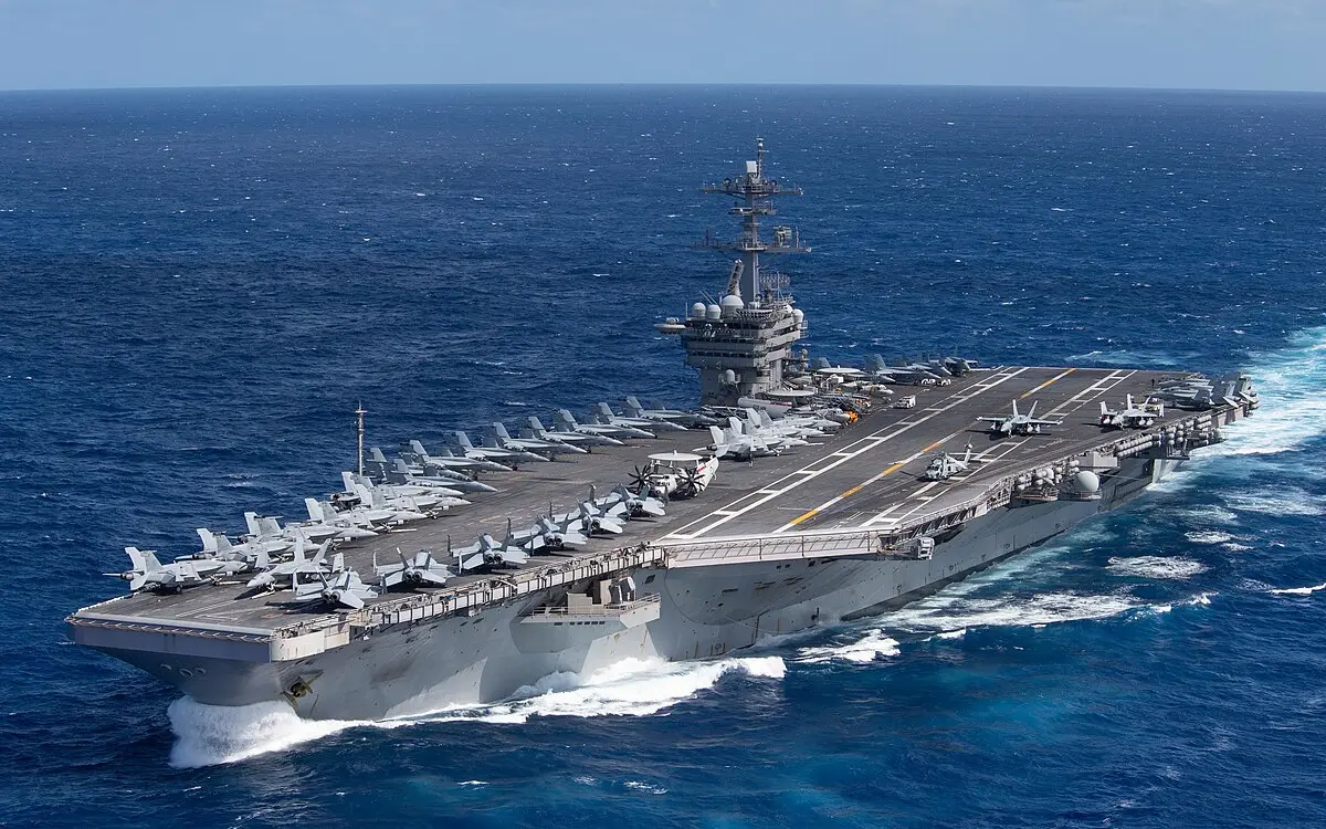 4. USS Theodore Roosevelt (United States) — commissioned 1986