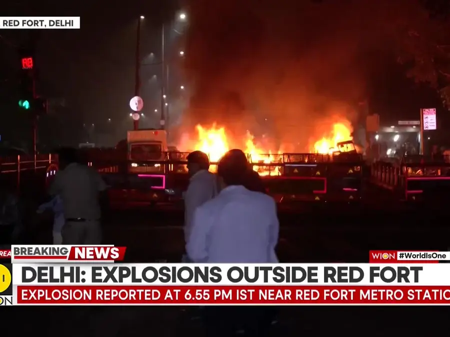 Delhi Red Fort Blast: Several Injured in Multiple Explosions; 8 Feared Dead 