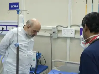 Delhi Red Fort explosion: Home Minister Amit Shah meets blast victims at LNJP hospital Delhi Red Fort explosion: Home Minister Amit Shah meets blast victims at LNJP hospital