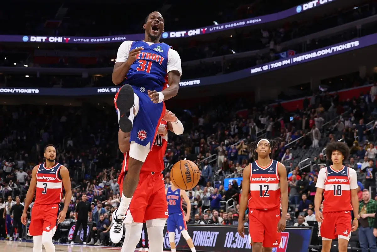 Detroit Pistons conjure seventh straight victory with thrilling win over Washington