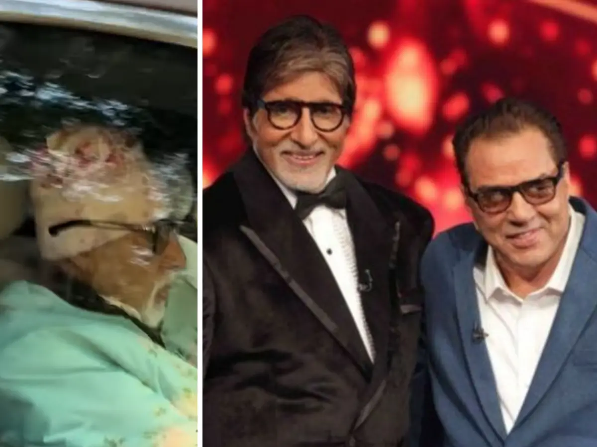 Jai meets Veeru: Amitabh Bachchan drives to Dharmendra’s home to meet his ailing friend