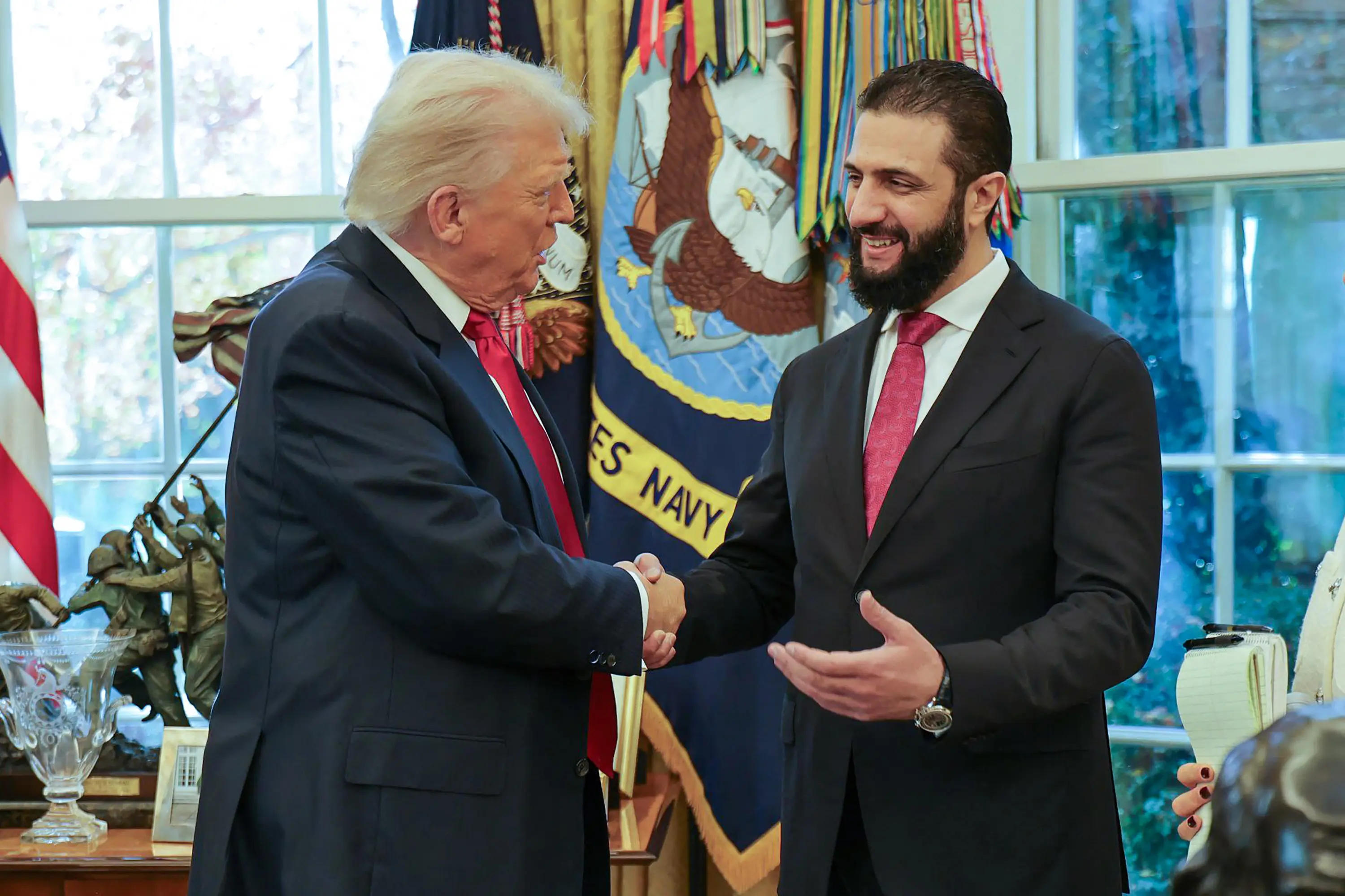 WATCH: Trump asks Syrian president 'how many wives' he has, al-Sharaa says this