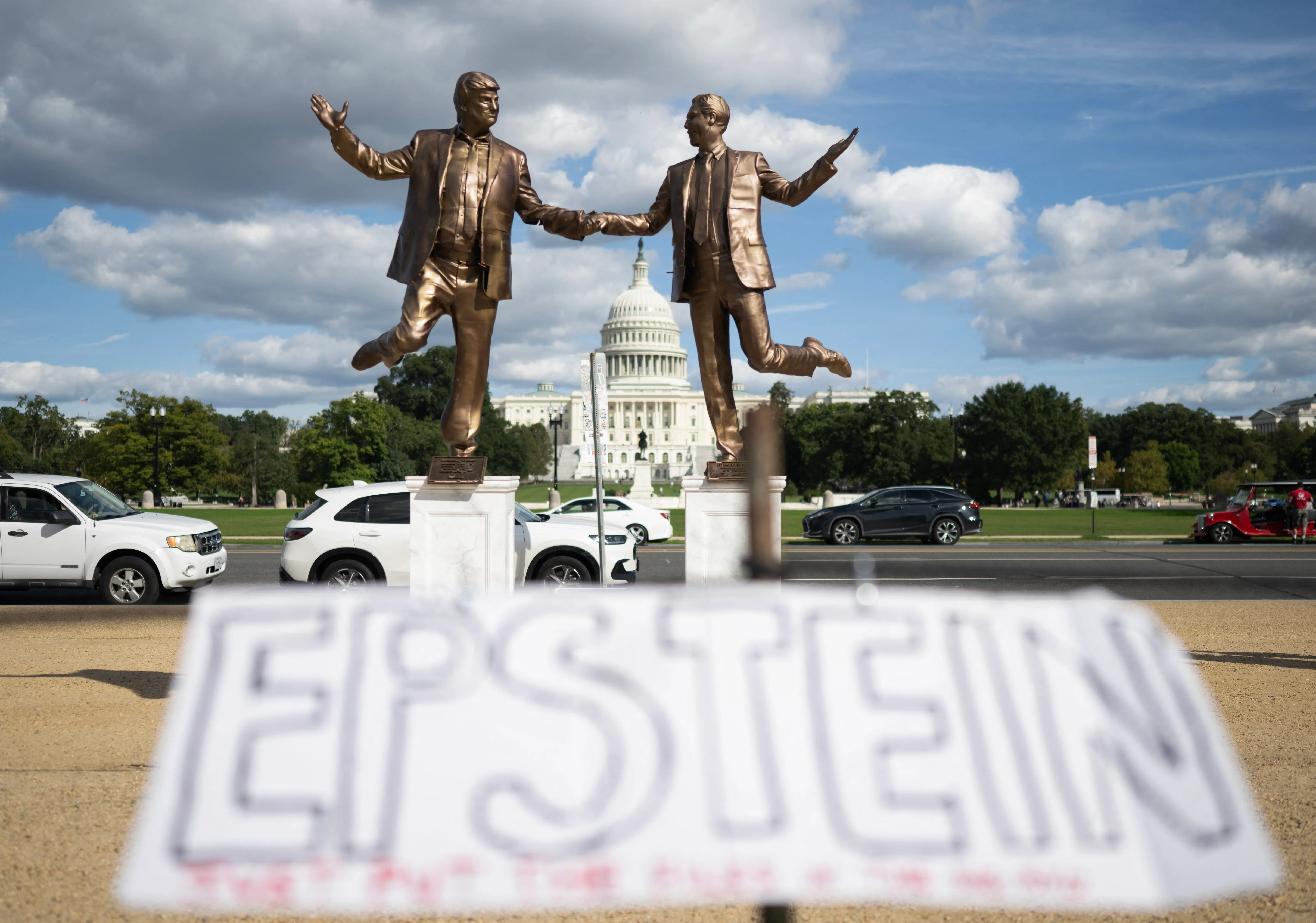 White House says 'he did nothing wrong’ after shocking Epstein emails claim Trump 'spent hours' with victim