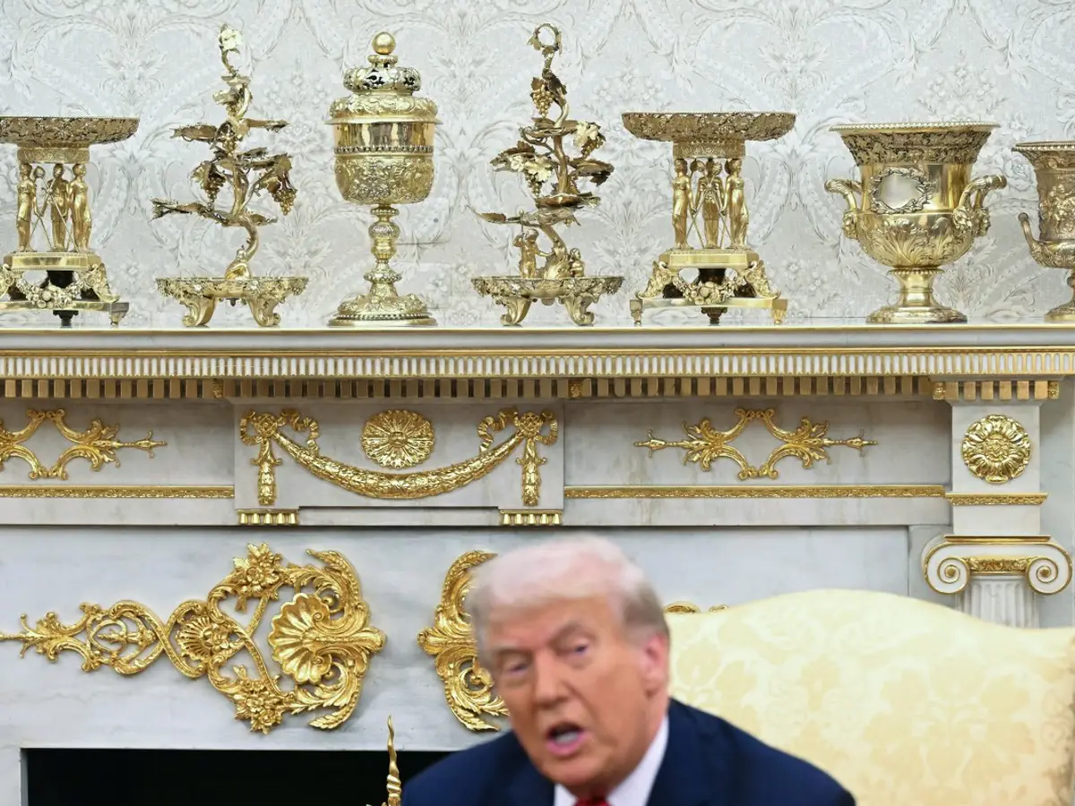 Trump Addresses 'Home Depot Gold' Claims in White House Tour