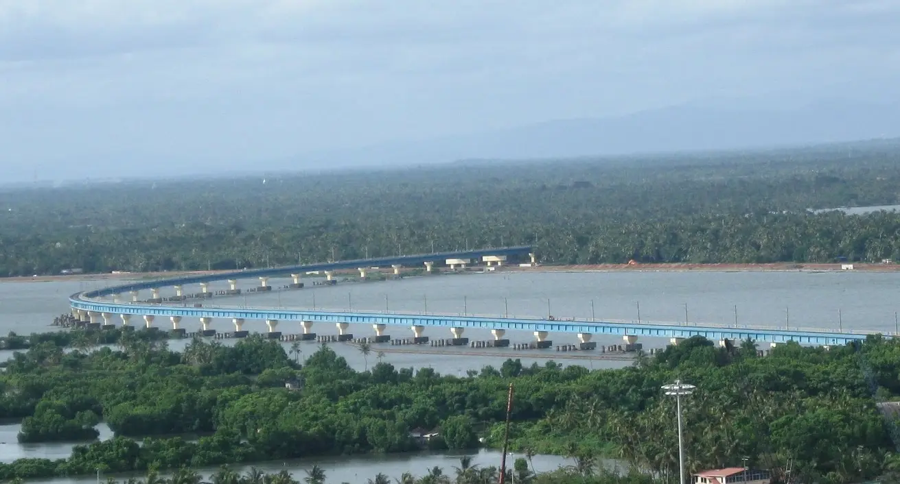 Konkan Railway - Vembanad Rail Bridge, India