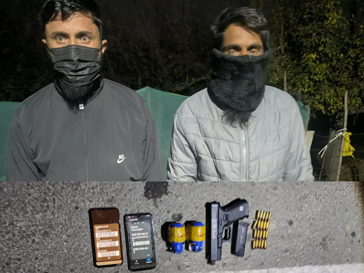 J&K Police arrests 2 hybrid terrorists in Sopore; arms and ammunition recovered