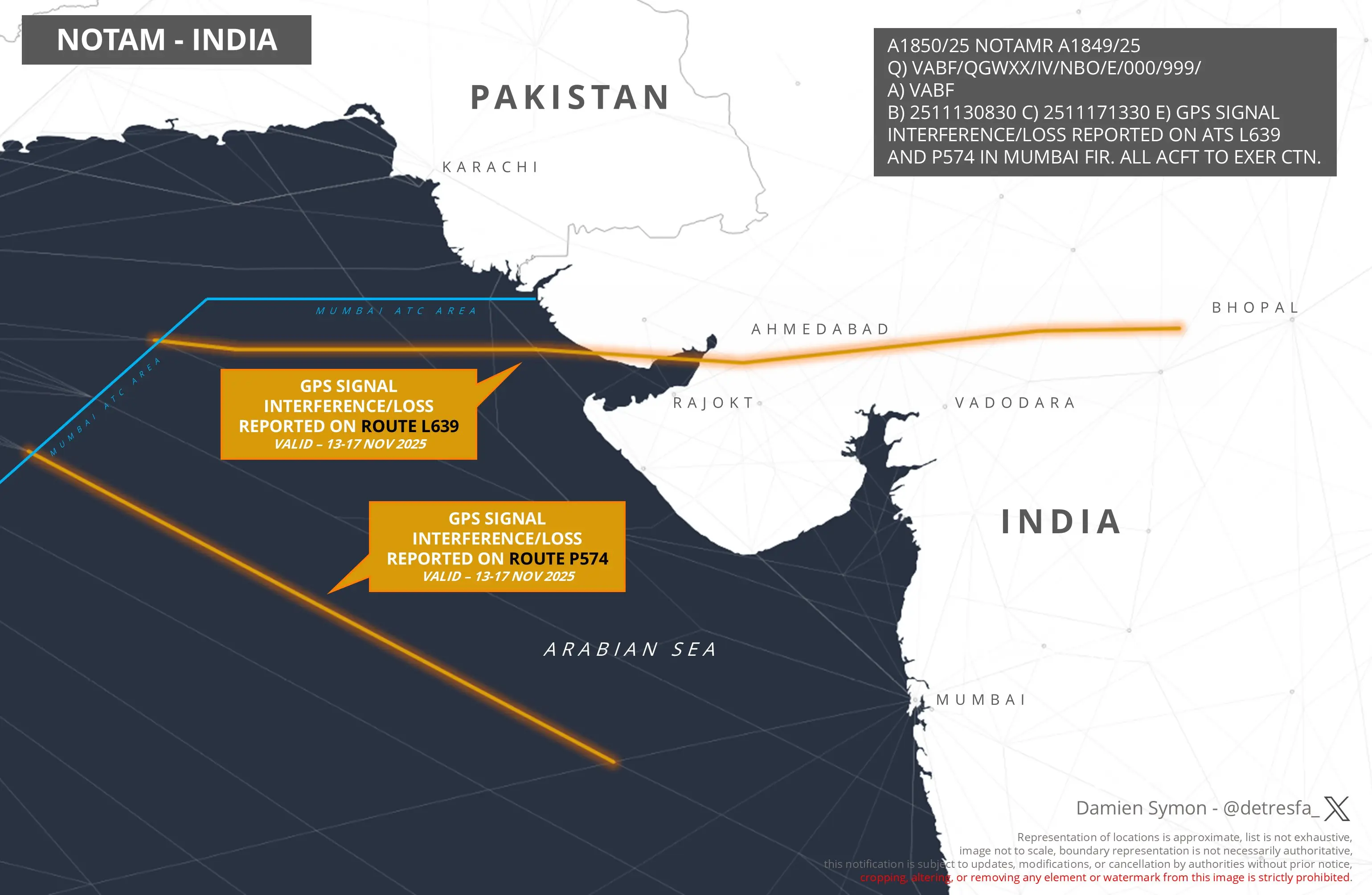 India issues NOTAM for Mumbai, aircraft alerted of possible GPS signal interference and signal loss