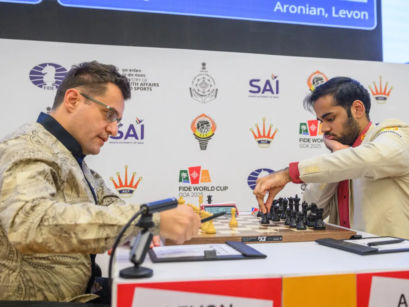 FIDE World Cup 2025: Arjun beats Aronian with black pieces to reach quarterfinals; Harikrishna to play tiebreak FIDE World Cup 2025: Arjun beats Aronian with black pieces to reach quarterfinals; Harikrishna to play tiebreak