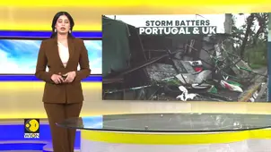 Storm Claudia: Violent weather batters Portugal & UK