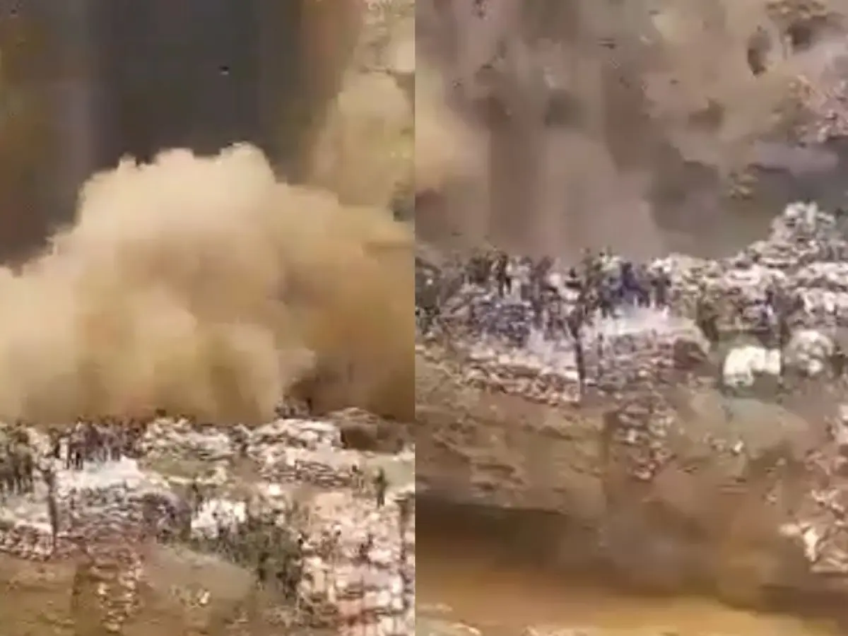Horrific video captures moment Congo copper mine collapses; at least 32 dead