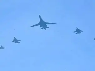 B-1 Bomber trains with Indian Su-30MKI and Mirage-2000 in Cope India 2025