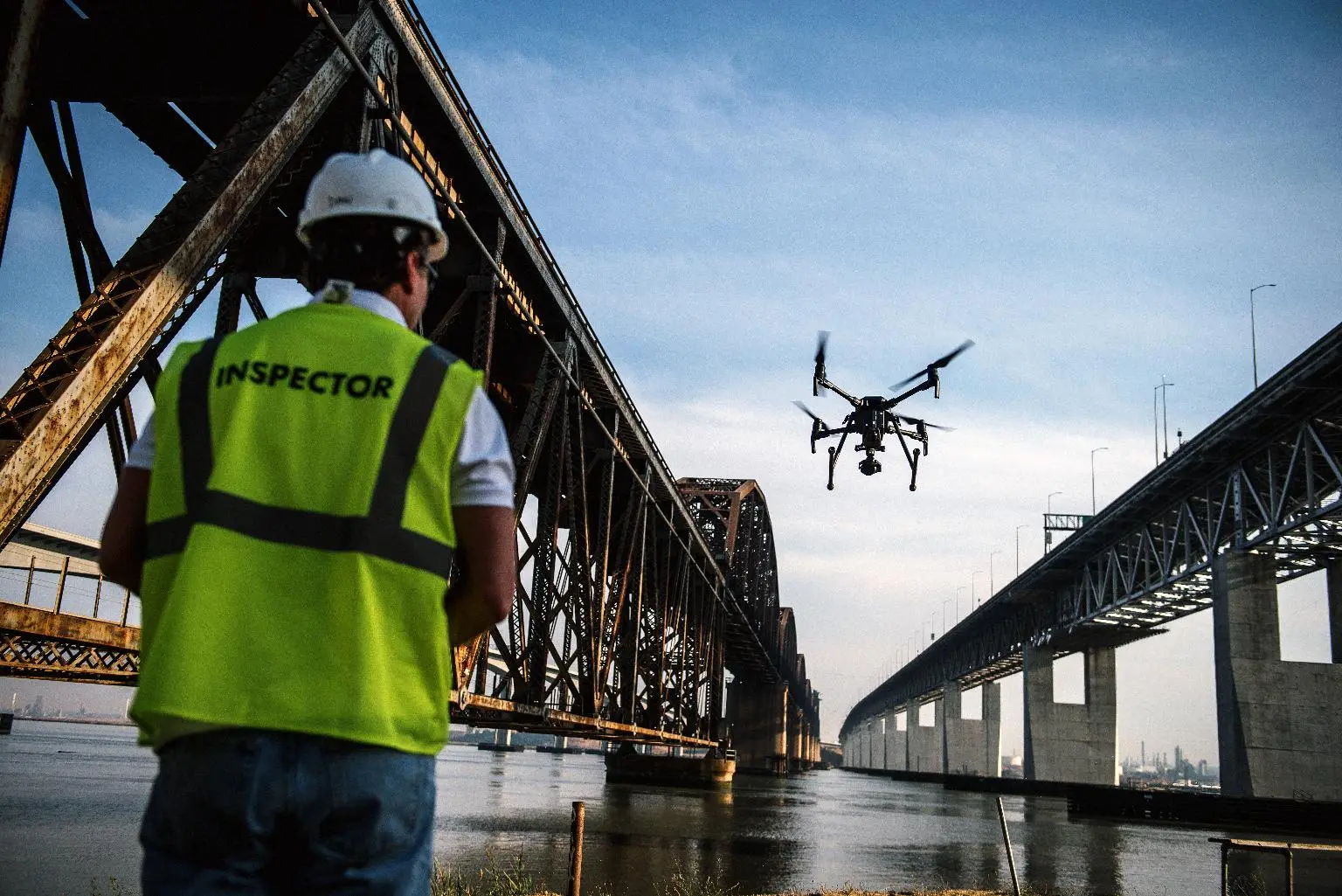 Drones Monitor Bridges and Tracks