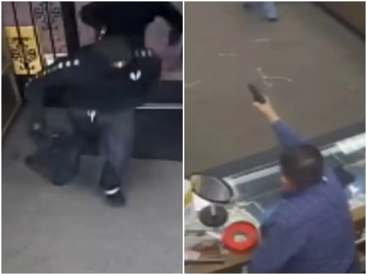 Jewellery heist: Masked robbers smash display cases, snatch valuables worth $170,000 from California store — VIDEO