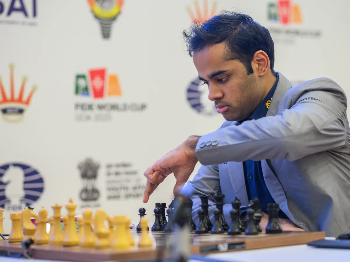 FIDE World Cup 2025: Arjun Erigaisi draws quarterfinal Game 1; Nodirbek Yakubboev scores sole win FIDE World Cup 2025: Arjun Erigaisi draws quarterfinal Game 1; Nodirbek Yakubboev scores sole win