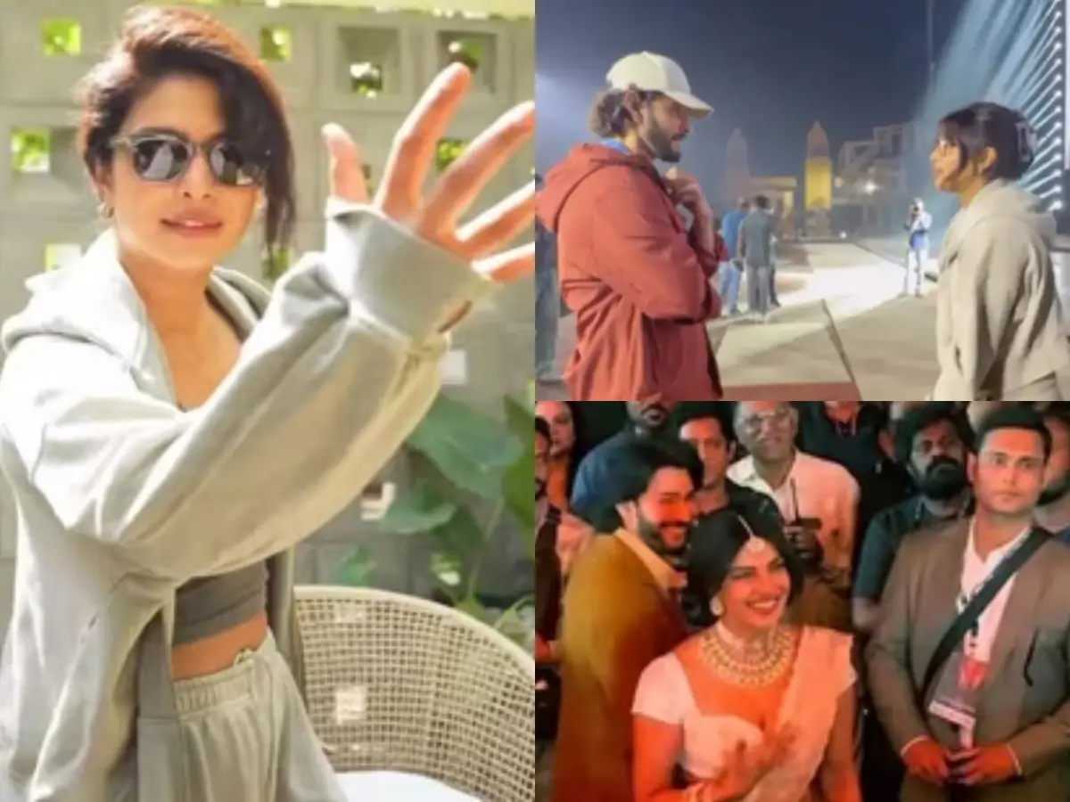 Varanasi event BTS moments: Priyanka Chopra-Mahesh Babu have gala time, practice Telugu lines | Watch Varanasi event BTS moments: Priyanka Chopra-Mahesh Babu have gala time, practice Telugu lines | Watch