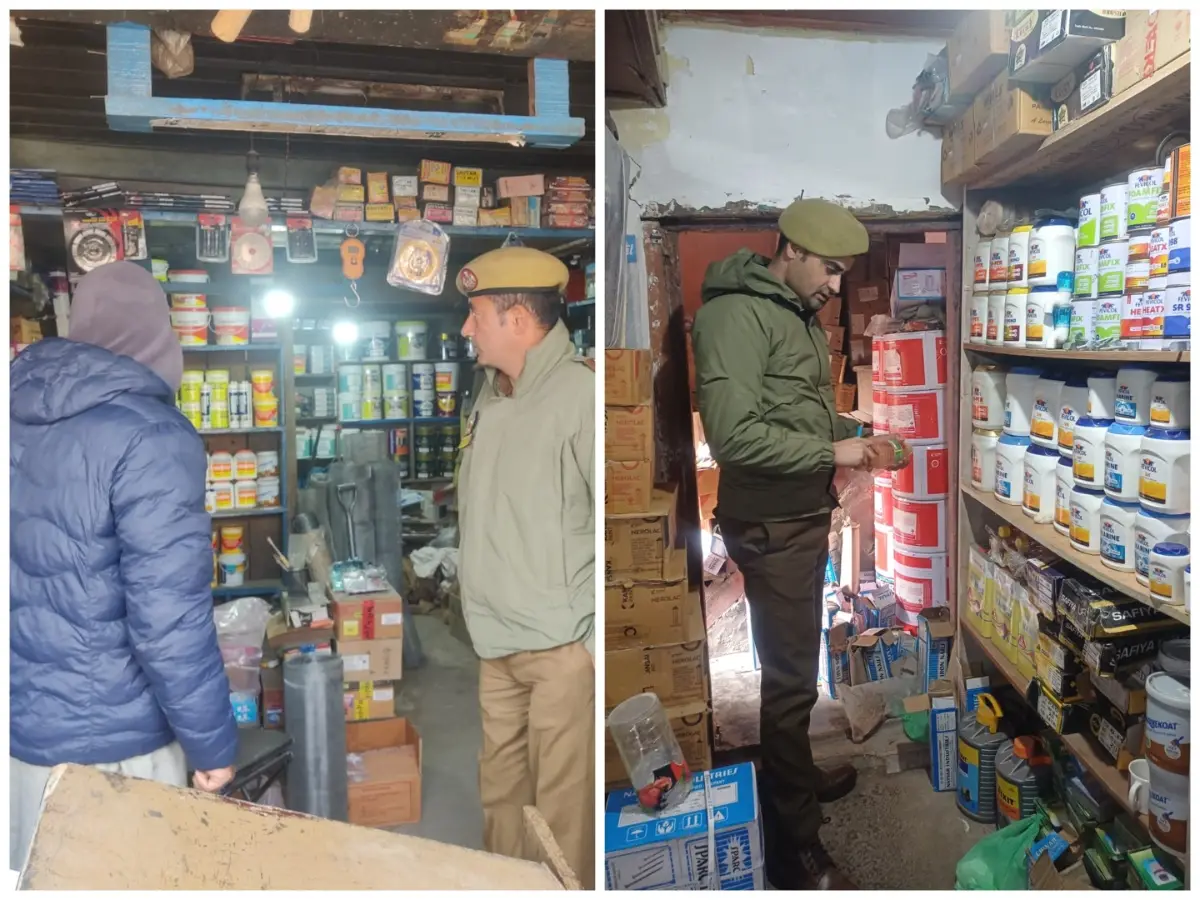 Srinagar Police launches inspection drive of hardware shops to prevent misuse of materials