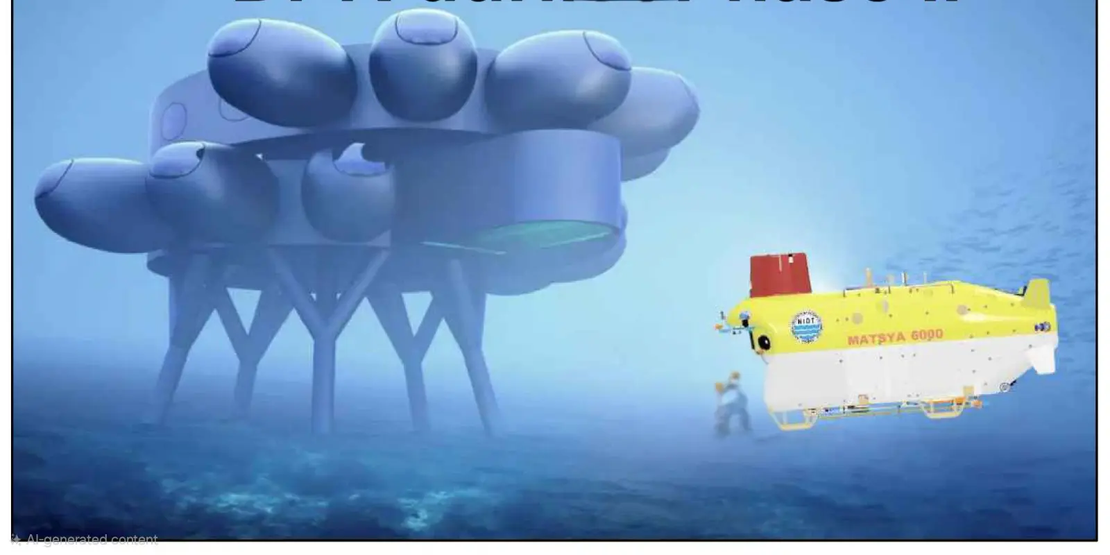 India's deep-ocean habitation concept - a research lab 6,000 meters deep