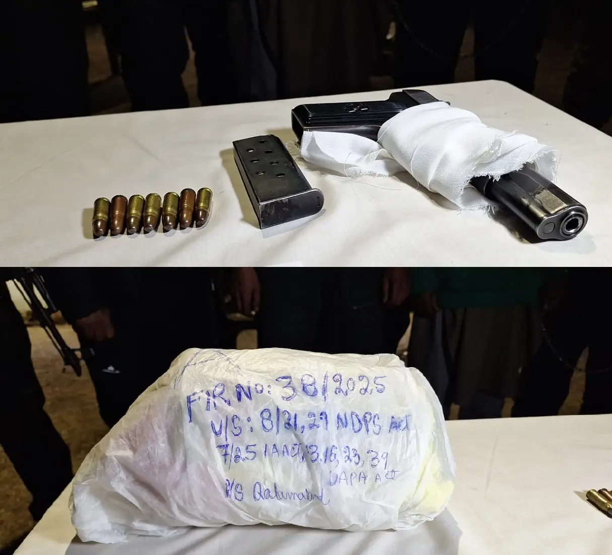 Narco-terror module busted in Jammu and Kashmir’s Handwara; father-son duo arrested