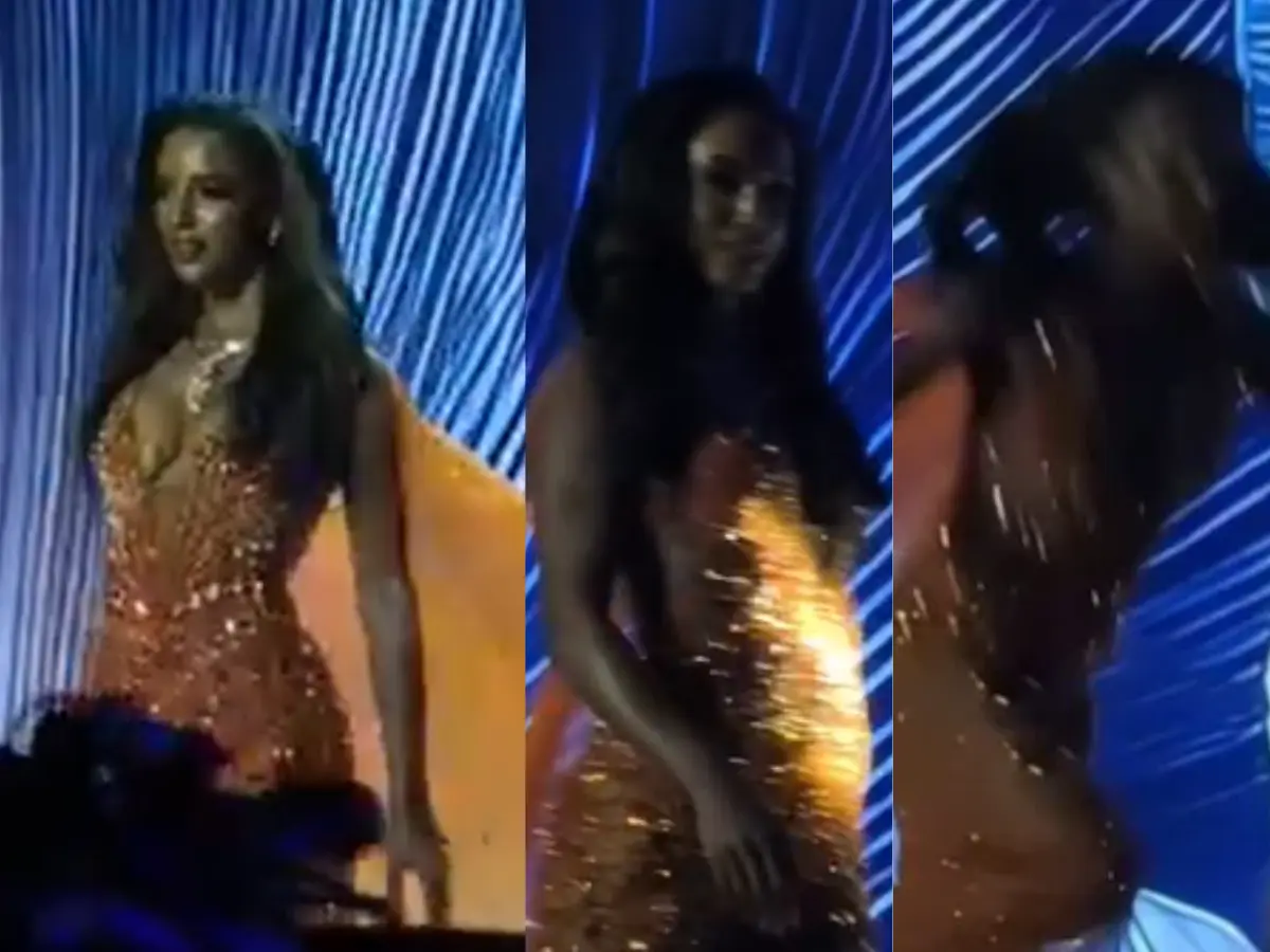 miss universe dress falls off A Miss Universe contestant was carried away on a stretcher after taking a  shocking fall from the stage while competing in the Miss Universe  competition in Bangkok, Thailand, on Wednesday, November 19.