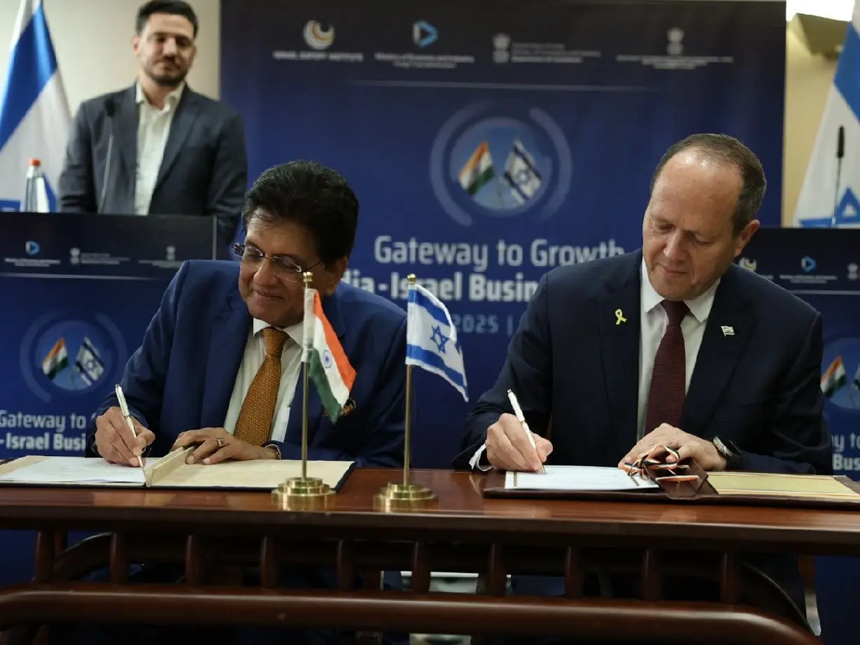 India and Israel ink terms of reference for free trade agreement negotiations India and Israel ink terms of reference for free trade agreement negotiations