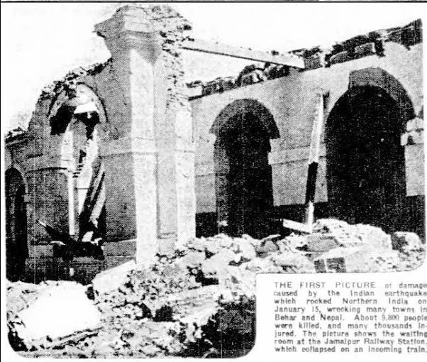 Bihar-Nepal earthquake- 1934