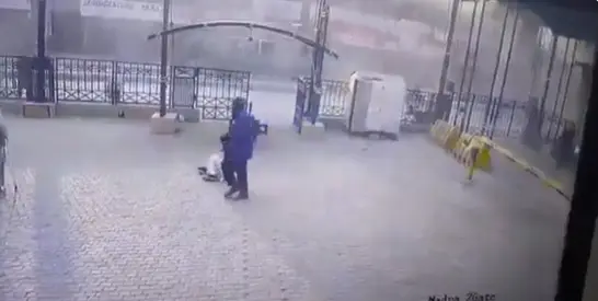 WATCH: Exact moment suicide bomber explodes outside Pakistan’s paramilitary force HQ in Peshawar