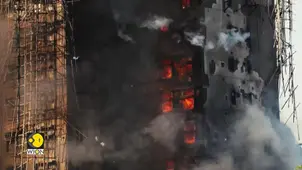 Hong Kong: Flames Spread Rapidly Along Bamboo Scaffolding, Rescue Operation Underway