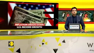 Inflation drags US income growth down