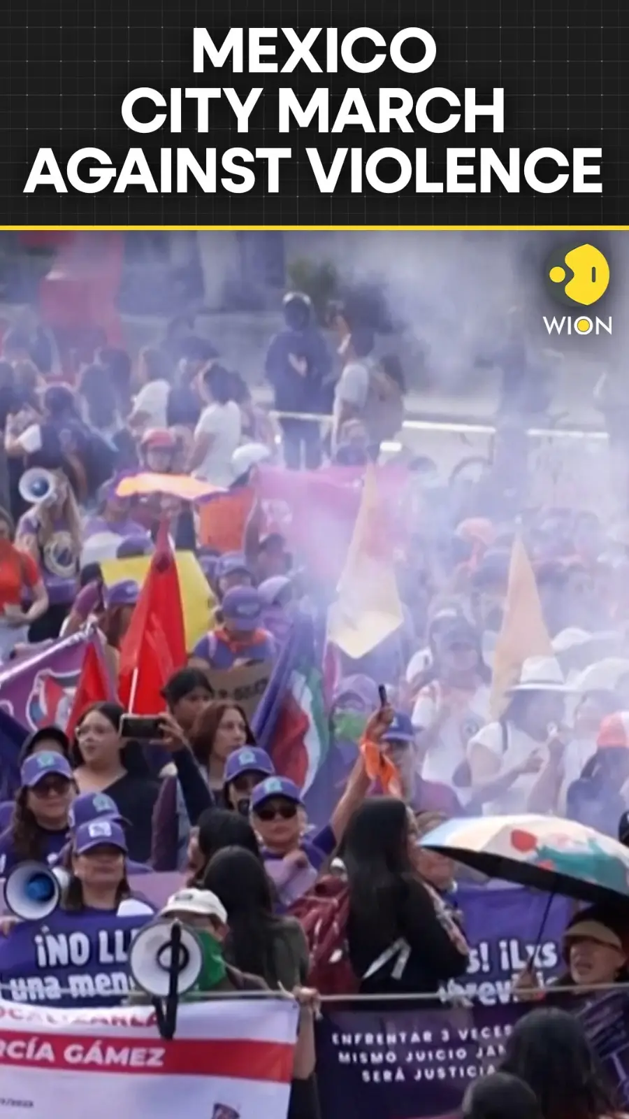 Hundreds March in Mexico City, Demand an End to Violence Against Women