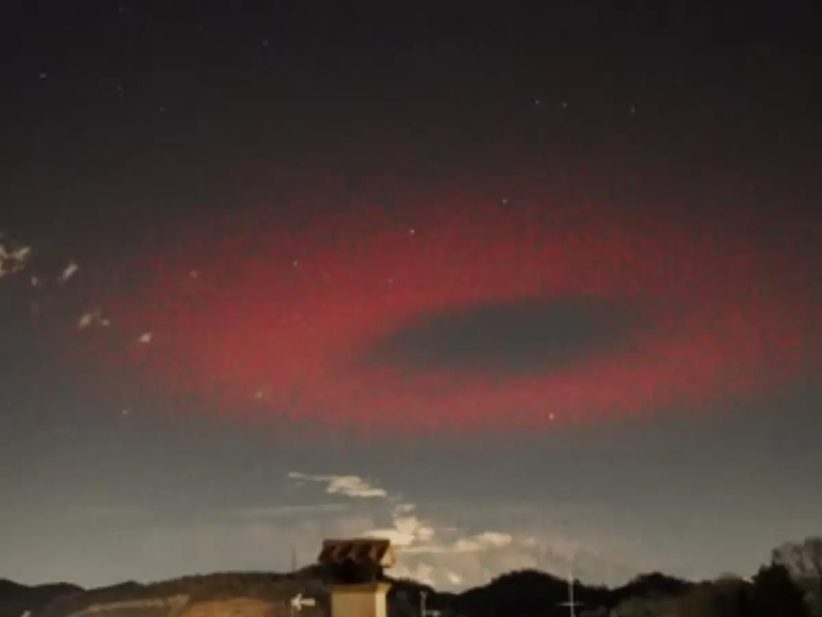 Rare Red Halo ELVEs Seen Again Over Italian Town