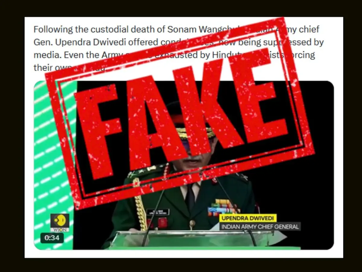 Fake news alert: Pakistani propaganda accounts try to use AI to smear Indian Army Chief and drag WION into it