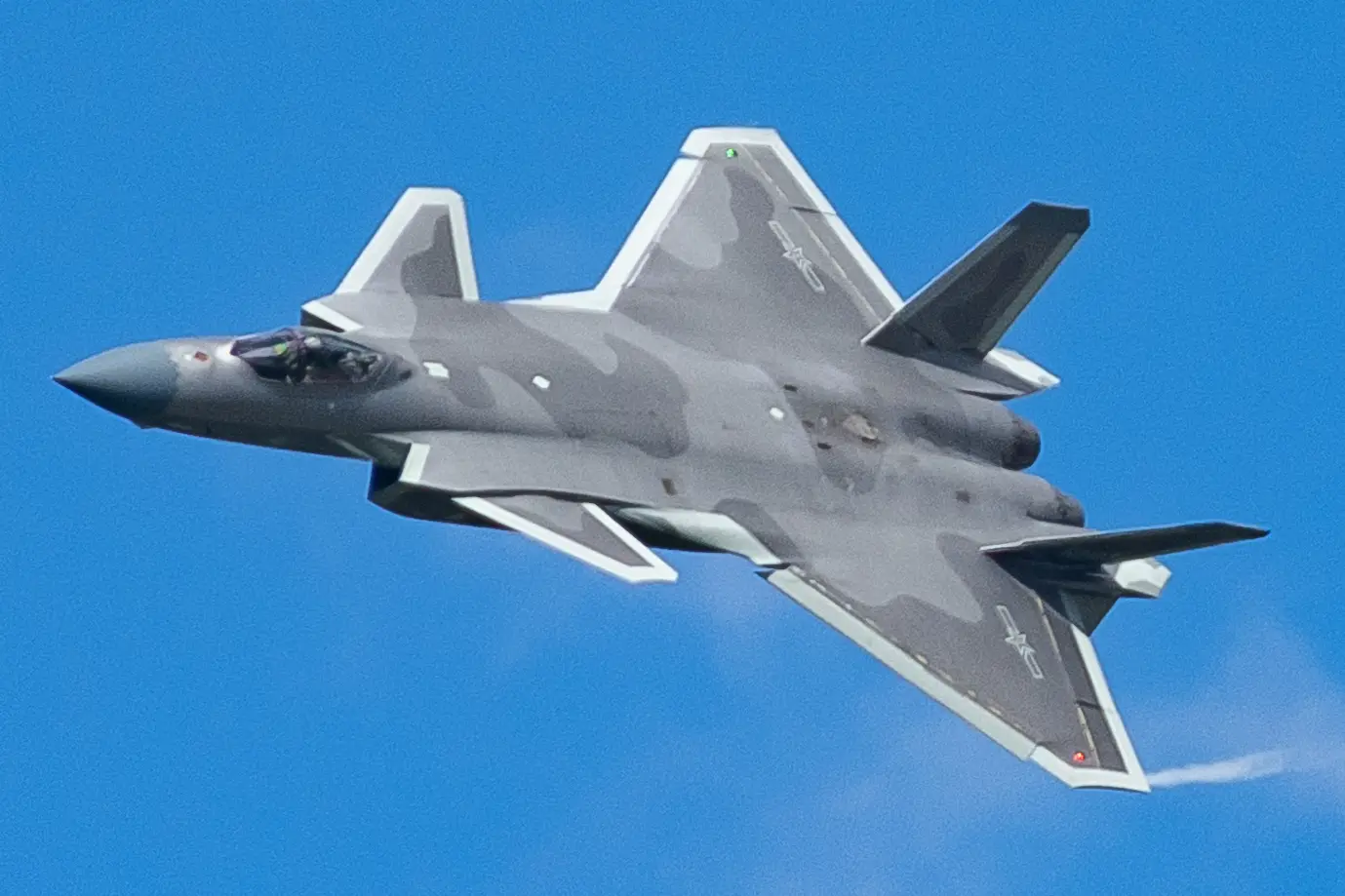 J-20 RCS - 0.01 to 0.1 Square Metres Estimated