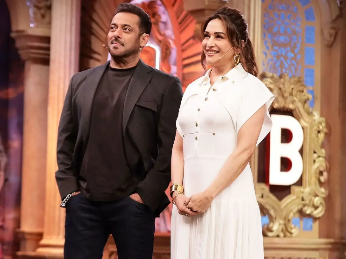 Bigg Boss 19: Madhuri Dixit reunites with Salman Khan; enters Weekend Ka Vaar in a detective avatar Bigg Boss 19: Madhuri Dixit reunites with Salman Khan; enters Weekend Ka Vaar in a detective avatar