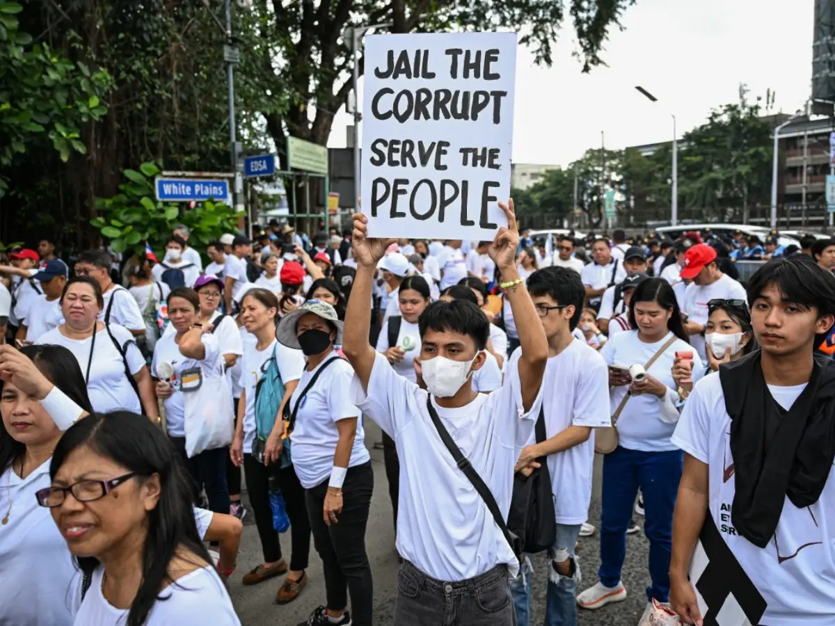 What angry protesters said?