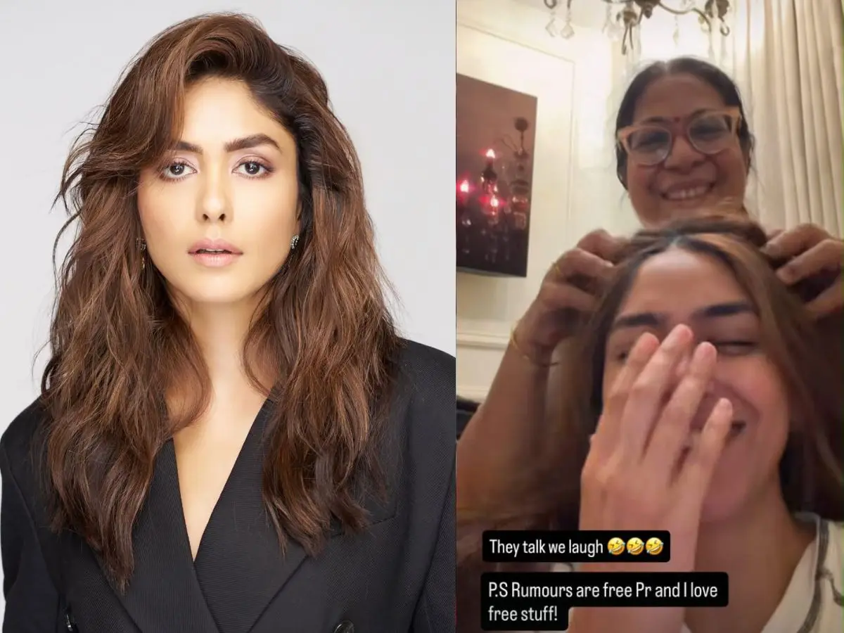 Mrunal Thakur reacts to rumours of dating Dhanush and Shreyas Iyer; 'They talk, we laugh'