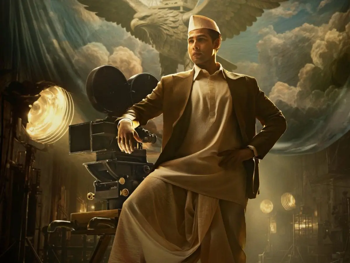 V. Shantaram poster out: Siddhant Chaturvedi impresses fans with his transformation for the legendary filmmaker's biopic V. Shantaram poster out: Siddhant Chaturvedi impresses fans with his transformation for the legendary filmmaker's biopic