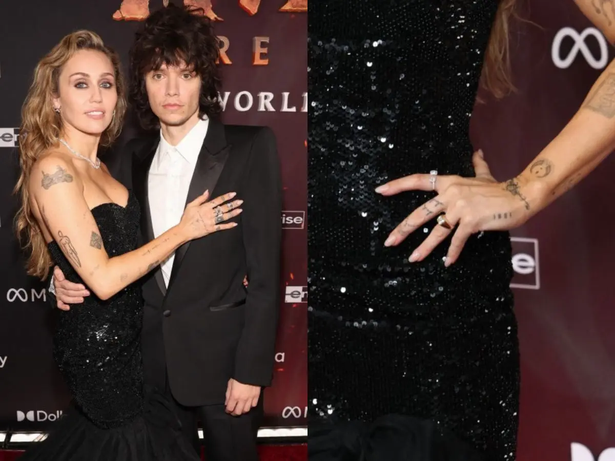 Miley Cyrus secretly engaged to Maxx Morando? Fans spot a diamond ring at Avatar: Fire and Ash premiere