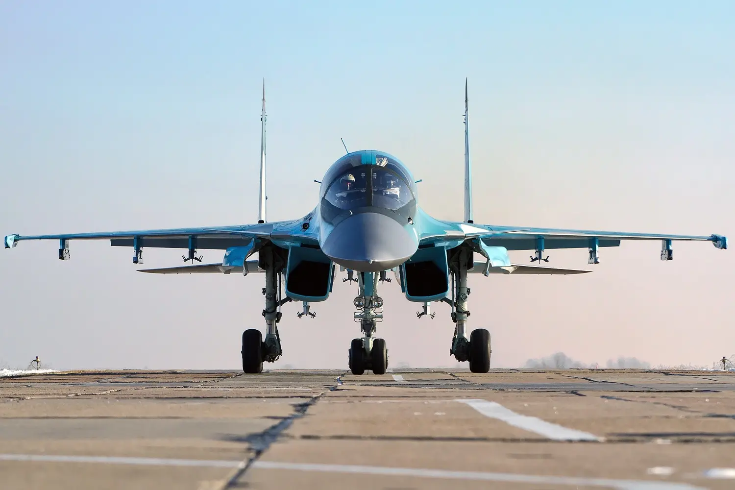 Su-34 - Mach 1.8, 4,000 km Radius Strike Fighter