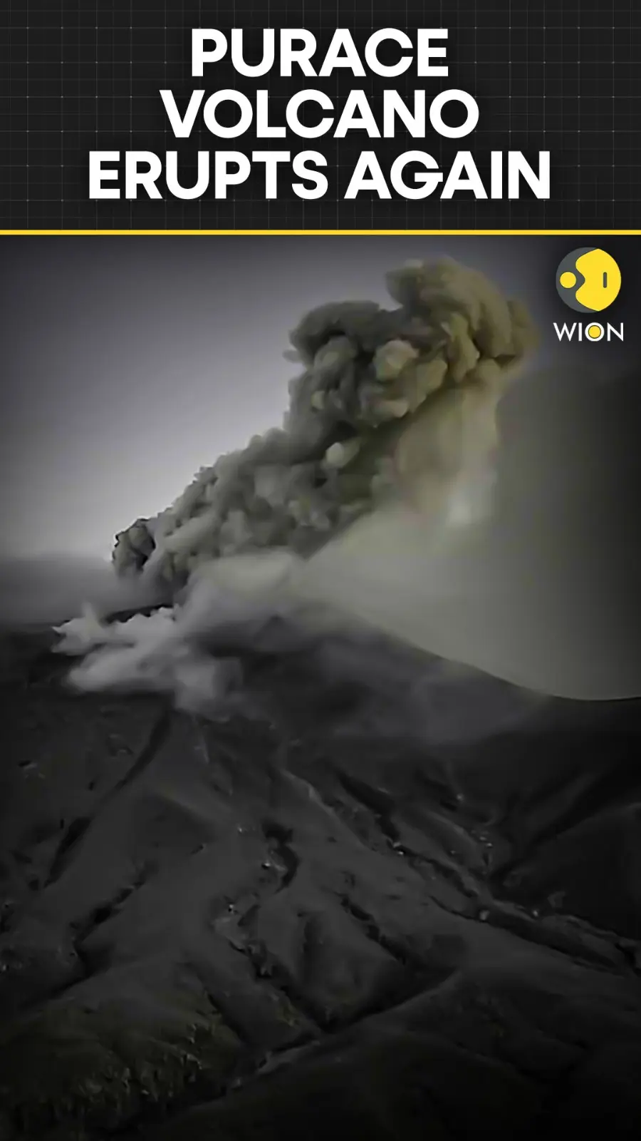 Colombia Raises Alert as Purace Volcano Erupts After Decades