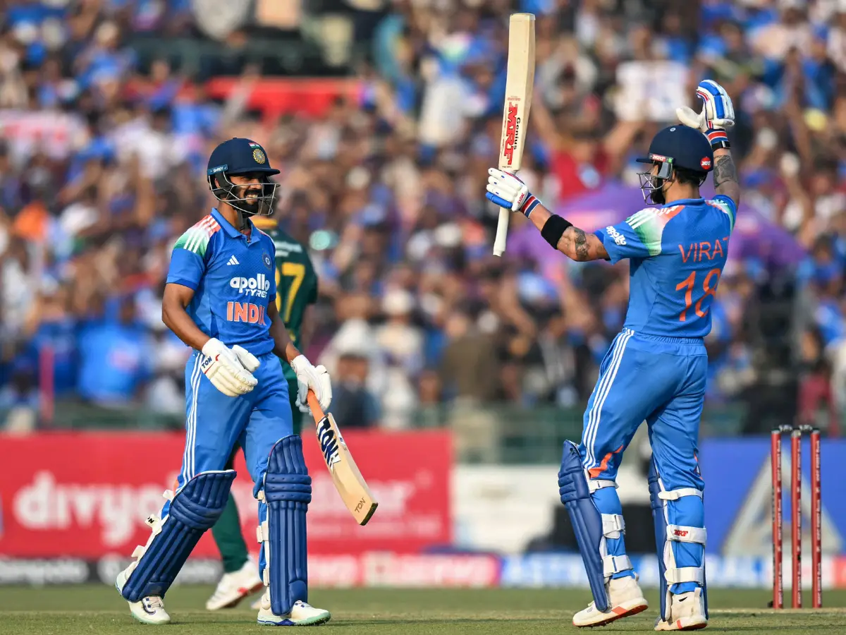 Watch: Ruturaj Gaikwad narrowly escapes Virat's killer shot, reaction goes viral Watch: Ruturaj Gaikwad narrowly escapes Virat's killer shot, reaction goes viral