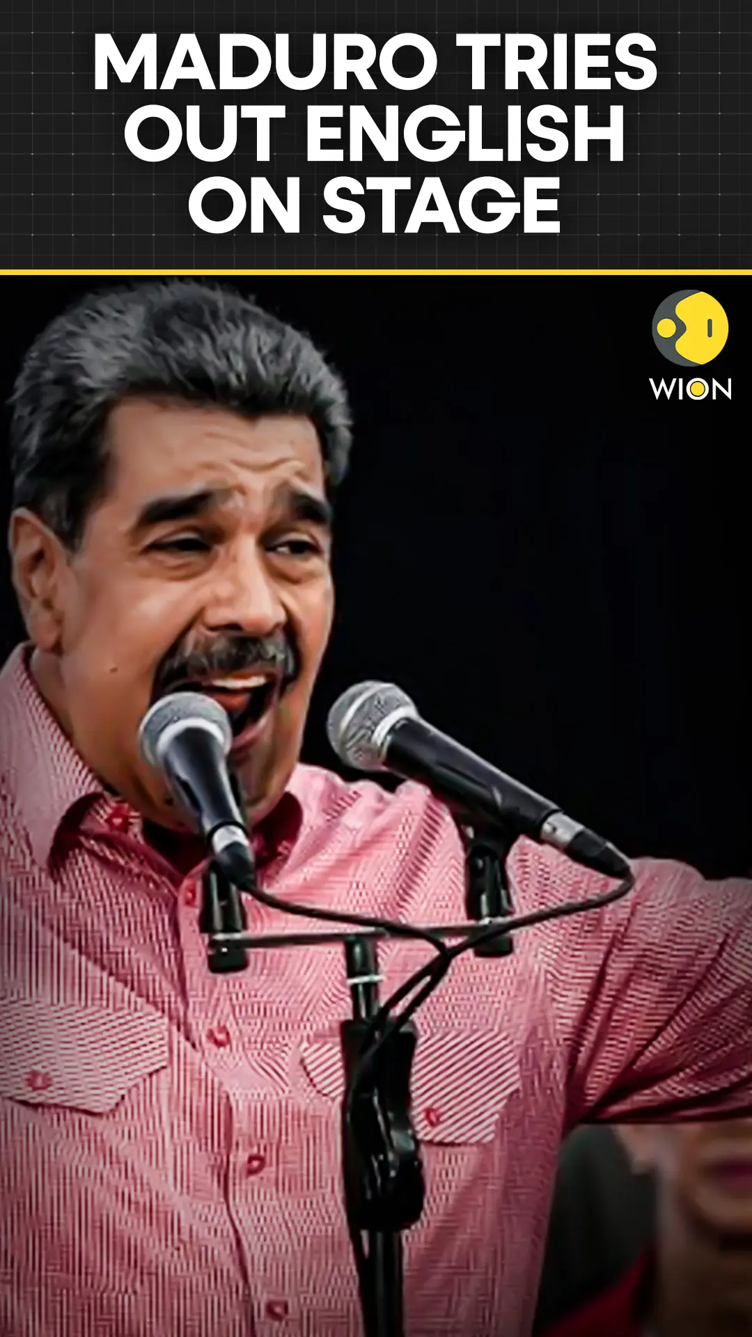 Venezuela’s Maduro Shows Off English at Public Rally, Calls for Peace