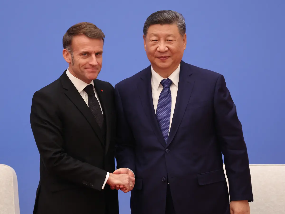 Macron urges China to push for peace, ‘balanced’ economic ties