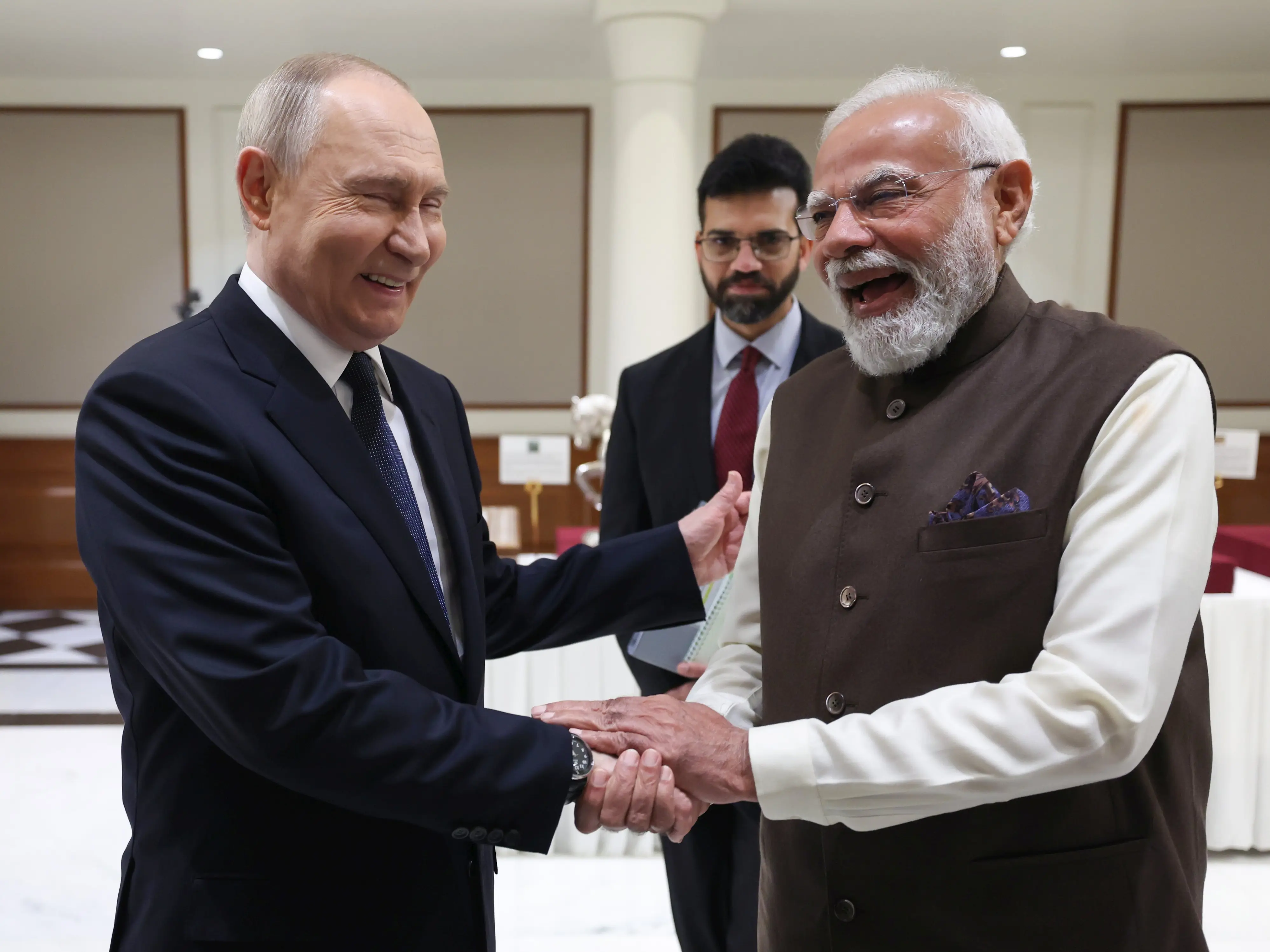 Ahead of key talks, Modi tells Putin: 'India is not neutral, it's on the side of peace' Ahead of key talks, Modi tells Putin: 'India is not neutral, it's on the side of peace'