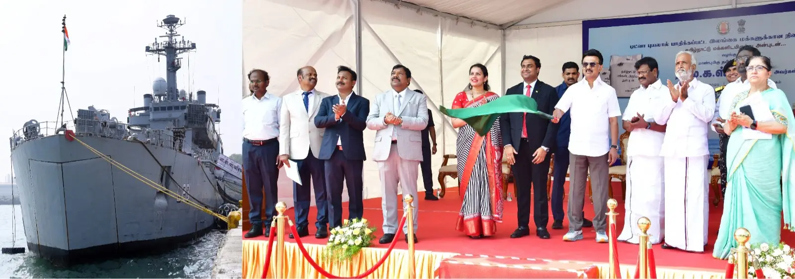 Four Indian Navy ships to ferry Tamil Nadu's aid to cyclone-hit Sri Lanka