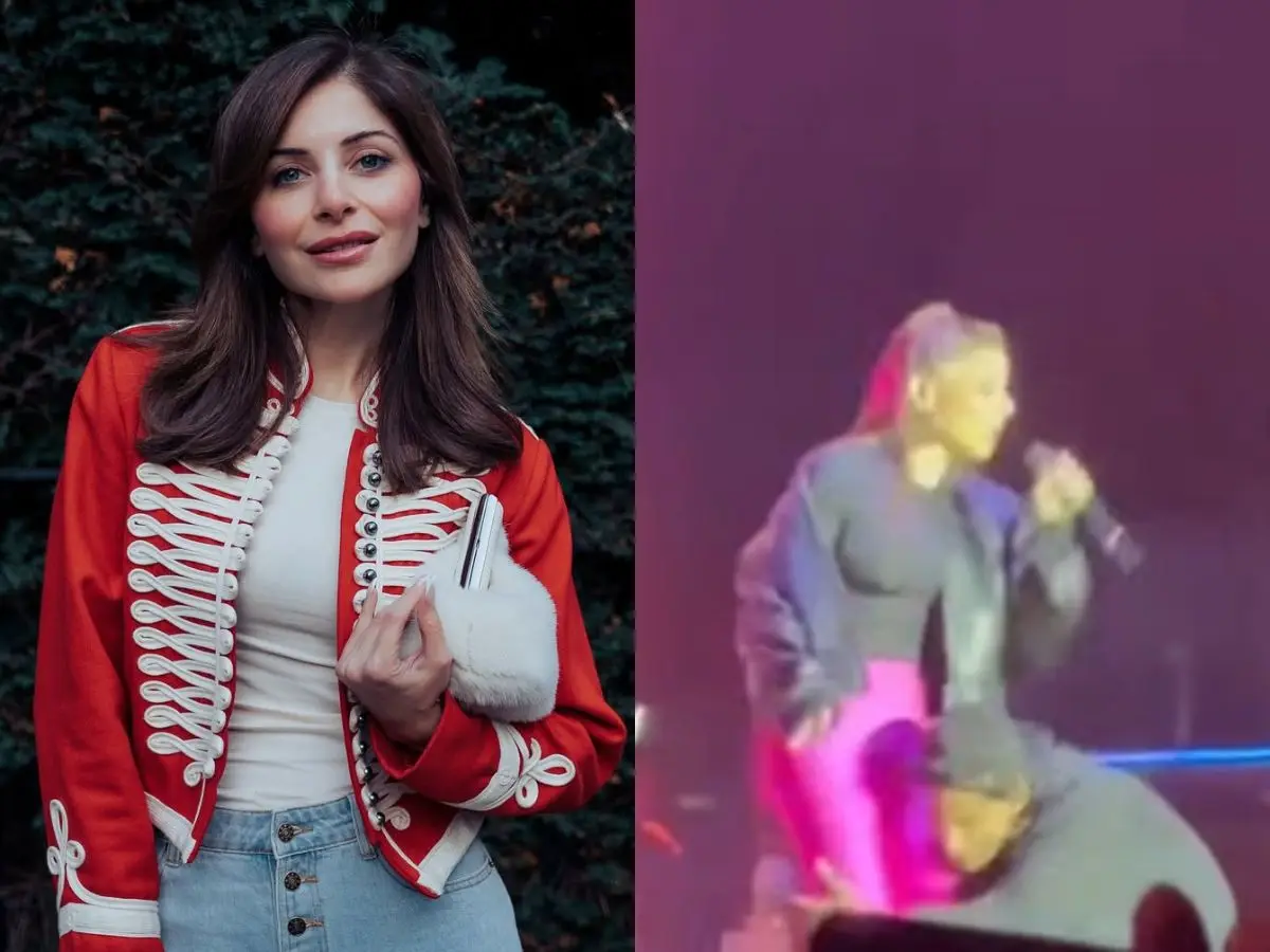 Kanika Kapoor handles an awkward moment with calmness after fan grabs her on stage | Watch