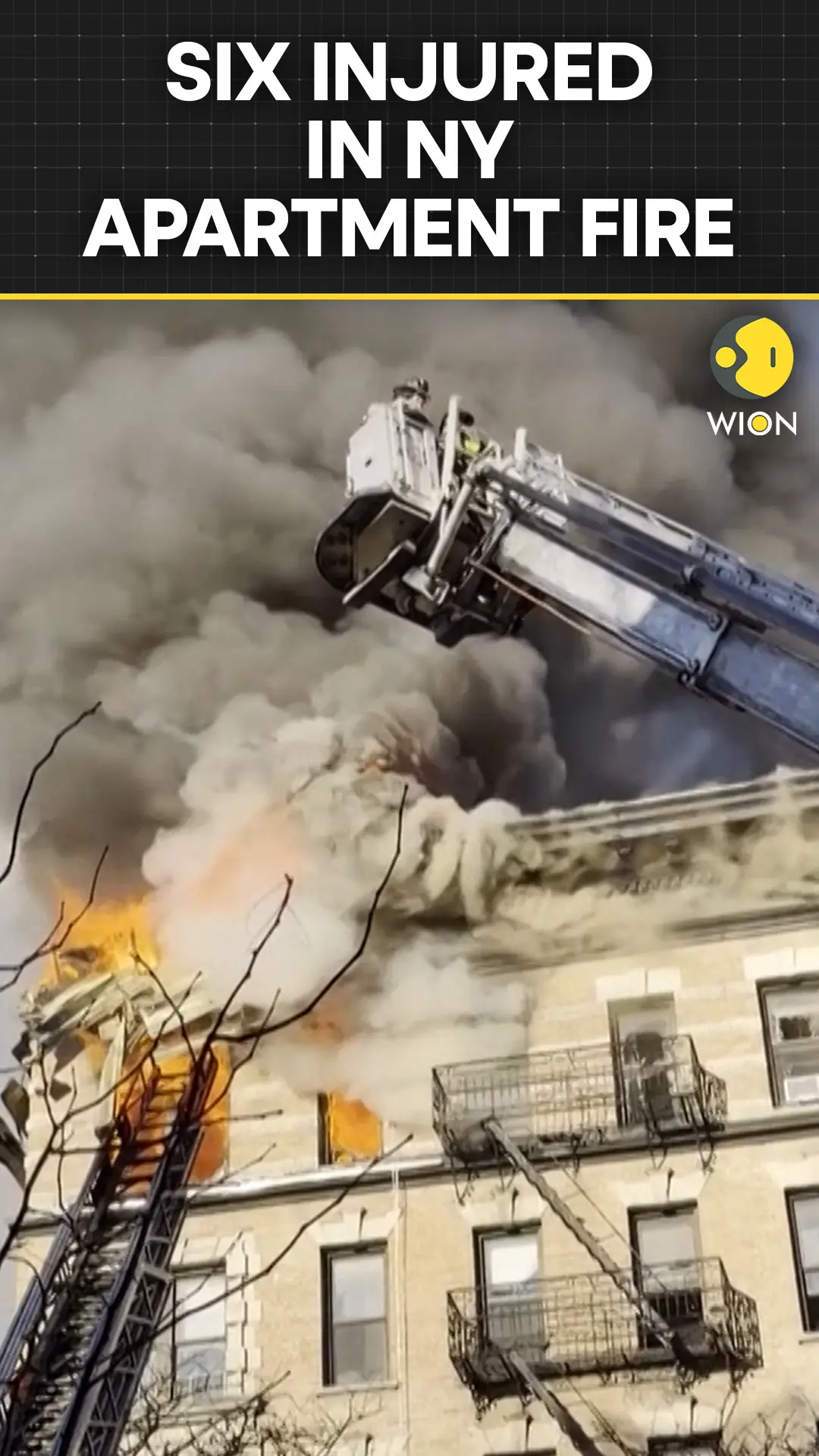 NY Apartment Fire:  Eyewitness Captures Fierce Apartment Fire That Left 6 Hurt