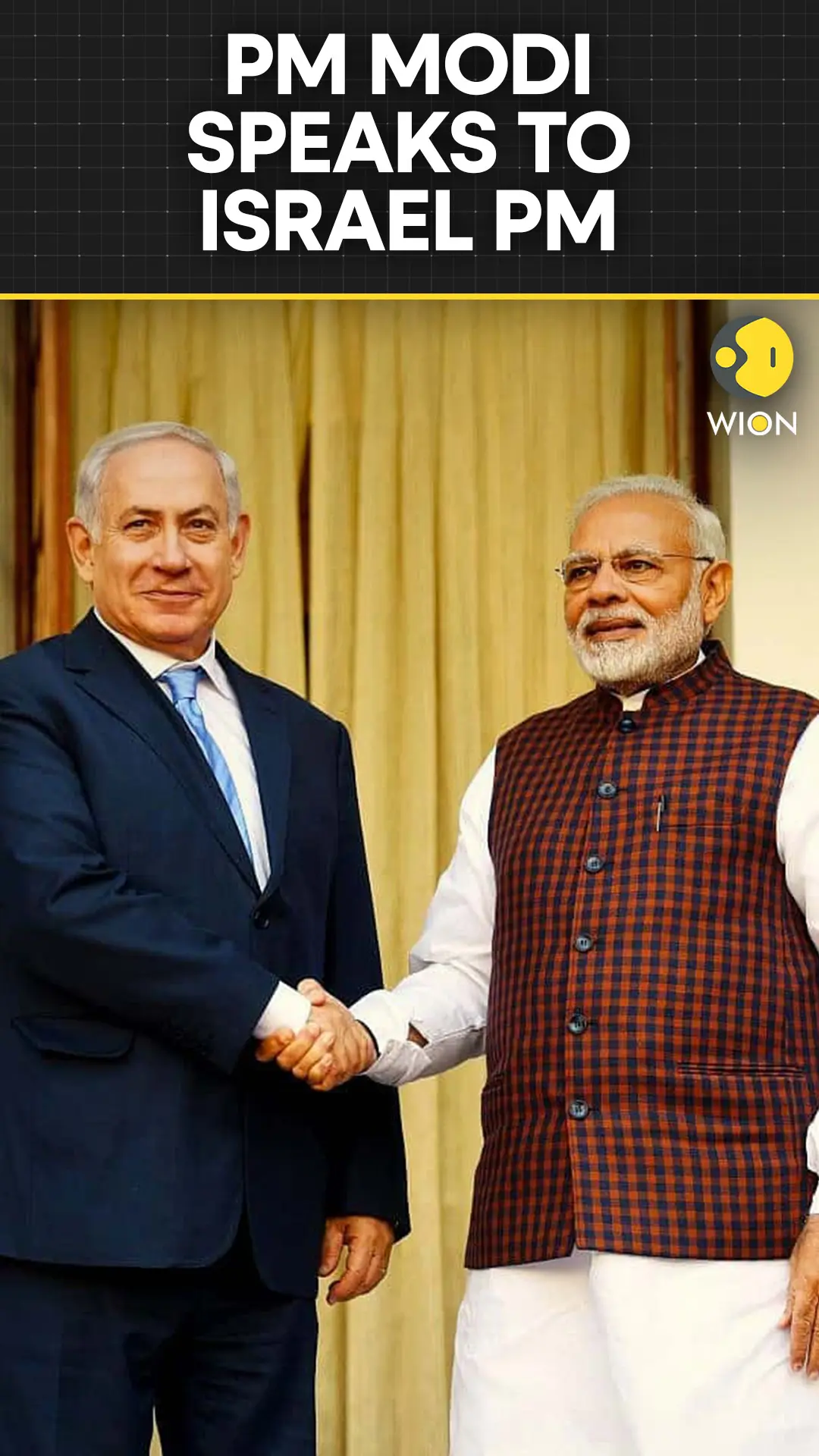PM Modi Speaks to Israel PM Netanyahu Over Phone Call On Strategic Ties and Peace